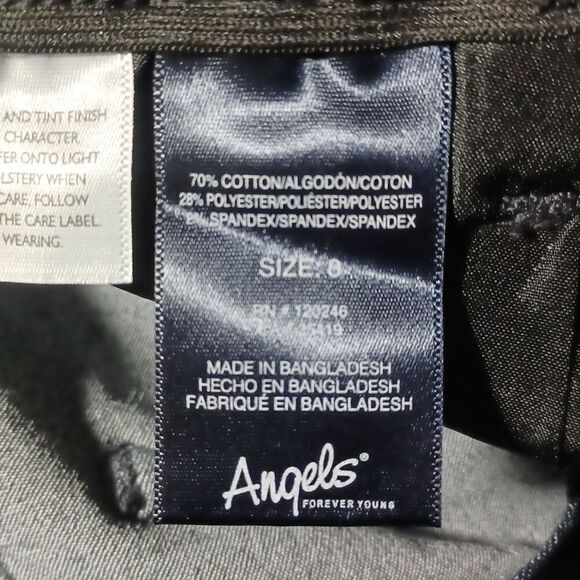 7002017......Angels Crop Jeans Size 8, 30" Waist 17" Inseam 10" Rise - Picture 6 of 6